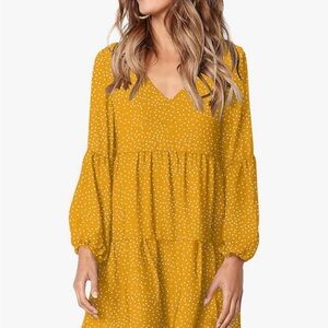 Yellow Polka Dot Dress